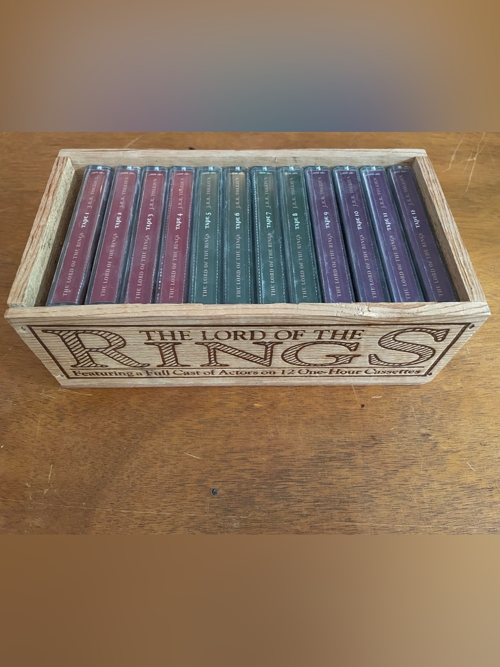 Analog The Lord of the Rings Wooden Cassette Box Set - Vintage Collectible